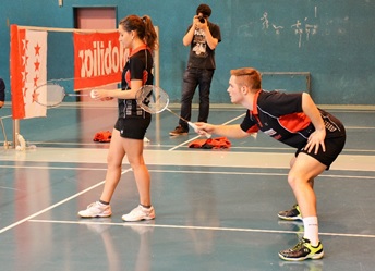NLB BC Olympica-Brig - Lausanne Badminton Lorislaura1