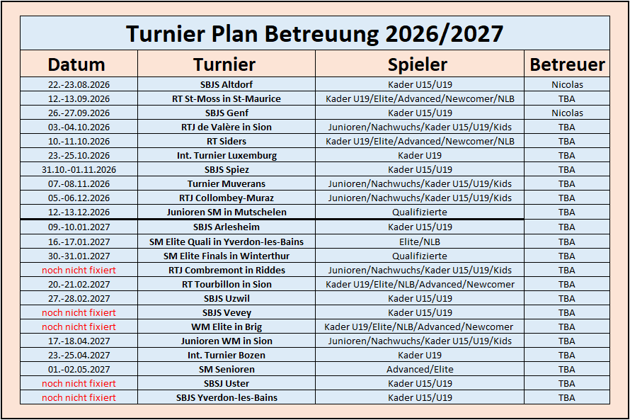 turnierplan 2026 2027